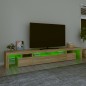 vidaXL TV-Schrank mit LED-Leuchten Sonoma-Eiche 260x36,5x40 cm vidaXL TV-Schrank mit LED-Leuchten Sonoma-Eiche 260x36,5x40 cm