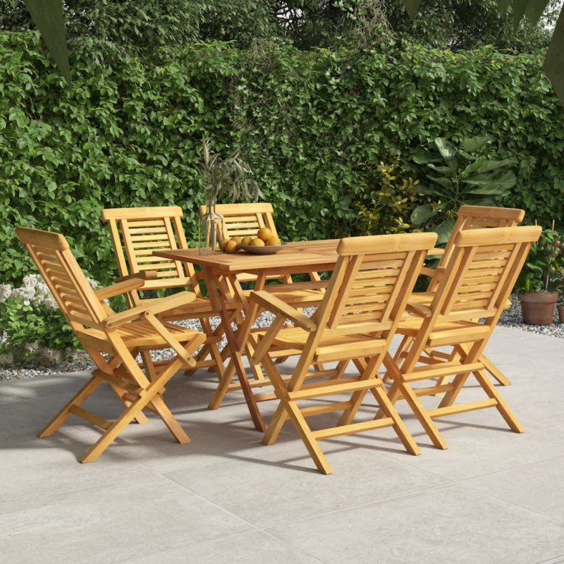 vidaXL Gartenstühle 6 Stk. Klappbar 56x63x90 cm Massivholz Teak vidaXL Gartenstühle 6 Stk. Klappbar 56x63x90 cm Massivholz Teak