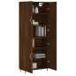 Highboard Braun Eichen-Optik 69,5x34x180 cm Holzwerkstoff Highboard Braun Eichen-Optik 69,5x34x180 cm Holzwerkstoff
