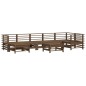 vidaXL 8-tlg. Garten-Lounge-Set mit Kissen Honigbraun Massivholz vidaXL 8-tlg. Garten-Lounge-Set mit Kissen Honigbraun Massivholz