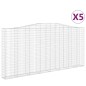 vidaXL Gabionen mit Hochbogen 5 Stk. 400x30x180/200cm Verzinktes Eisen vidaXL Gabionen mit Hochbogen 5 Stk. 400x30x180/200cm Verzinktes Eisen