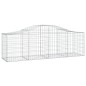 vidaXL Gabionen mit Hochbogen 10 Stk. 200x50x60/80 cm Verzinktes Eisen vidaXL Gabionen mit Hochbogen 10 Stk. 200x50x60/80 cm Verzinktes Eisen