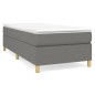 vidaXL Boxspringbett mit Matratze Dunkelgrau 90x190 cm Stoff vidaXL Boxspringbett mit Matratze Dunkelgrau 90x190 cm Stoff