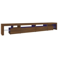 vidaXL TV-Schrank mit LED-Leuchten Braun Eichen-Optik 290x36,5x40 cm