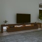vidaXL TV-Schrank mit LED-Leuchten Braun Eichen-Optik 290x36,5x40 cm vidaXL TV-Schrank mit LED-Leuchten Braun Eichen-Optik 290x36,5x40 cm