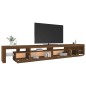 vidaXL TV-Schrank mit LED-Leuchten Braun Eichen-Optik 290x36,5x40 cm vidaXL TV-Schrank mit LED-Leuchten Braun Eichen-Optik 290x36,5x40 cm