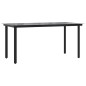 vidaXL 5-tlg. Garten-Essgruppe Dunkelgrau Poly Rattan vidaXL 5-tlg. Garten-Essgruppe Dunkelgrau Poly Rattan