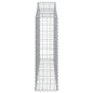 vidaXL Gabionen mit Hochbogen 8 Stk. 200x30x100/120cm Verzinktes Eisen vidaXL Gabionen mit Hochbogen 8 Stk. 200x30x100/120cm Verzinktes Eisen