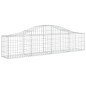 vidaXL Gabionen mit Hochbogen 5 Stk. 200x30x40/60 cm Verzinktes Eisen vidaXL Gabionen mit Hochbogen 5 Stk. 200x30x40/60 cm Verzinktes Eisen