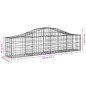 vidaXL Gabionen mit Hochbogen 5 Stk. 200x30x40/60 cm Verzinktes Eisen vidaXL Gabionen mit Hochbogen 5 Stk. 200x30x40/60 cm Verzinktes Eisen
