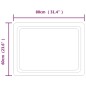 vidaXL LED-Badspiegel 60x80 cm vidaXL LED-Badspiegel 60x80 cm