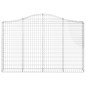 vidaXL Gabionen mit Hochbogen 4 Stk. 200x30x120/140cm Verzinktes Eisen vidaXL Gabionen mit Hochbogen 4 Stk. 200x30x120/140cm Verzinktes Eisen