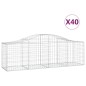 vidaXL Gabionen mit Hochbogen 40 Stk. 200x50x60/80 cm Verzinktes Eisen vidaXL Gabionen mit Hochbogen 40 Stk. 200x50x60/80 cm Verzinktes Eisen