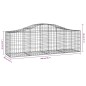 vidaXL Gabionen mit Hochbogen 40 Stk. 200x50x60/80 cm Verzinktes Eisen vidaXL Gabionen mit Hochbogen 40 Stk. 200x50x60/80 cm Verzinktes Eisen
