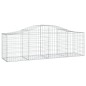 vidaXL Gabionen mit Hochbogen 14 Stk. 200x50x60/80 cm Verzinktes Eisen vidaXL Gabionen mit Hochbogen 14 Stk. 200x50x60/80 cm Verzinktes Eisen