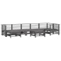 vidaXL 8-tlg. Garten-Lounge-Set mit Kissen Grau Massivholz vidaXL 8-tlg. Garten-Lounge-Set mit Kissen Grau Massivholz
