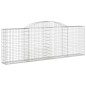 vidaXL Gabionen mit Hochbogen 17 Stk 300x30x100/120cm Verzinktes Eisen vidaXL Gabionen mit Hochbogen 17 Stk 300x30x100/120cm Verzinktes Eisen