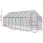 vidaXL Voliere Anthrazit 1,79x6x1,85 m Aluminium vidaXL Voliere Anthrazit 1,79x6x1,85 m Aluminium