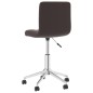 Esszimmerstühle 2 Stk. Drehbar Braun Kunstleder Esszimmerstühle 2 Stk. Drehbar Braun Kunstleder