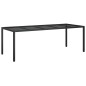 vidaXL 11-tlg. Garten-Essgruppe mit Kissen Schwarz Poly Rattan vidaXL 11-tlg. Garten-Essgruppe mit Kissen Schwarz Poly Rattan