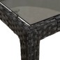 vidaXL 11-tlg. Garten-Essgruppe mit Kissen Schwarz Poly Rattan vidaXL 11-tlg. Garten-Essgruppe mit Kissen Schwarz Poly Rattan