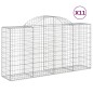 vidaXL Gabionen mit Hochbogen 11 Stk 200x50x100/120cm Verzinktes Eisen vidaXL Gabionen mit Hochbogen 11 Stk 200x50x100/120cm Verzinktes Eisen