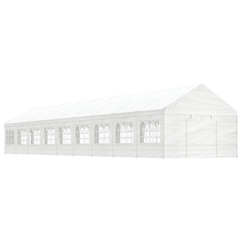 vidaXL Pavillon mit Dach Weiß 20,07x4,08x3,22 m Polyethylen vidaXL Pavillon mit Dach Weiß 20,07x4,08x3,22 m Polyethylen