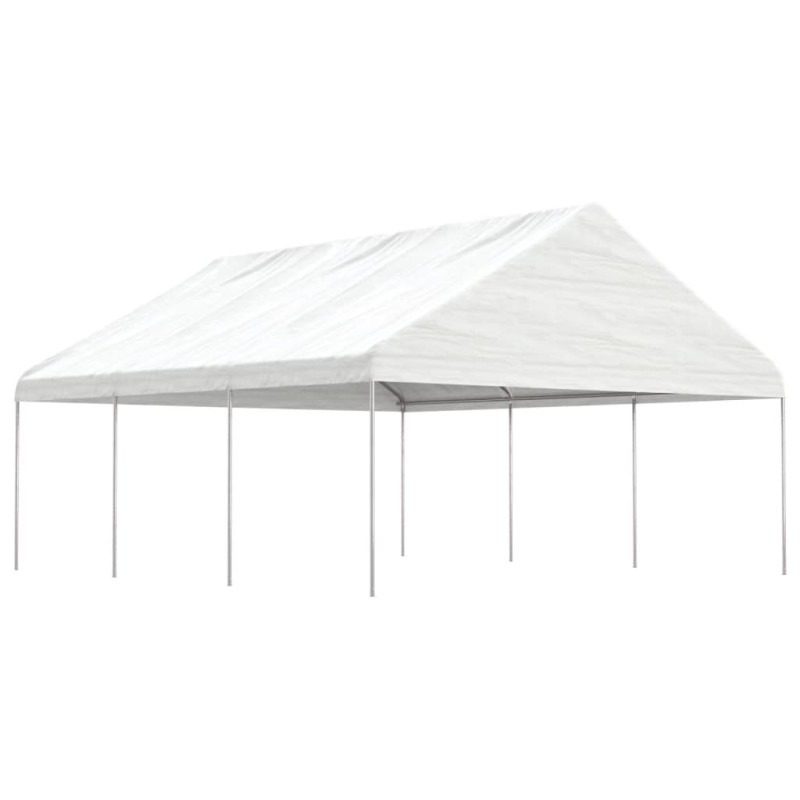 vidaXL Pavillon mit Dach Weiß 6,69x5,88x3,75 m Polyethylen vidaXL Pavillon mit Dach Weiß 6,69x5,88x3,75 m Polyethylen