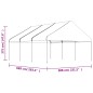 vidaXL Pavillon mit Dach Weiß 6,69x5,88x3,75 m Polyethylen vidaXL Pavillon mit Dach Weiß 6,69x5,88x3,75 m Polyethylen
