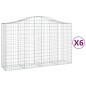 vidaXL Gabionen mit Hochbogen 6 Stk. 200x50x120/140cm Verzinktes Eisen vidaXL Gabionen mit Hochbogen 6 Stk. 200x50x120/140cm Verzinktes Eisen