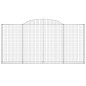 vidaXL Gabionen mit Hochbogen 4 Stk. 300x30x140/160cm Verzinktes Eisen vidaXL Gabionen mit Hochbogen 4 Stk. 300x30x140/160cm Verzinktes Eisen