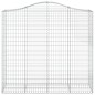 vidaXL Gabionen mit Hochbogen 20Stk. 200x50x180/200cm Verzinktes Eisen vidaXL Gabionen mit Hochbogen 20Stk. 200x50x180/200cm Verzinktes Eisen