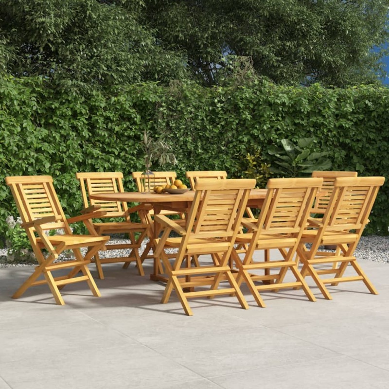 vidaXL Gartenstühle 8 Stk. Klappbar 56x63x90 cm Massivholz Teak vidaXL Gartenstühle 8 Stk. Klappbar 56x63x90 cm Massivholz Teak