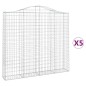 vidaXL Gabionen mit Hochbogen 5 Stk. 200x30x180/200cm Verzinktes Eisen vidaXL Gabionen mit Hochbogen 5 Stk. 200x30x180/200cm Verzinktes Eisen