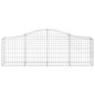 vidaXL Gabionen mit Hochbogen 11 Stk. 200x30x60/80 cm Verzinktes Eisen vidaXL Gabionen mit Hochbogen 11 Stk. 200x30x60/80 cm Verzinktes Eisen