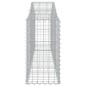 vidaXL Gabionen mit Hochbogen 11 Stk. 200x30x60/80 cm Verzinktes Eisen vidaXL Gabionen mit Hochbogen 11 Stk. 200x30x60/80 cm Verzinktes Eisen