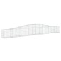 vidaXL Gabionen mit Hochbogen 15 Stk. 400x30x40/60 cm Verzinktes Eisen vidaXL Gabionen mit Hochbogen 15 Stk. 400x30x40/60 cm Verzinktes Eisen