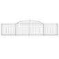 vidaXL Gabionen mit Hochbogen 10 Stk. 300x30x60/80 cm Verzinktes Eisen vidaXL Gabionen mit Hochbogen 10 Stk. 300x30x60/80 cm Verzinktes Eisen