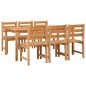vidaXL 7-tlg. Garten-Essgruppe Massivholz Teak vidaXL 7-tlg. Garten-Essgruppe Massivholz Teak