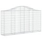 vidaXL Gabionen mit Hochbogen 9 Stk. 200x30x100/120cm Verzinktes Eisen vidaXL Gabionen mit Hochbogen 9 Stk. 200x30x100/120cm Verzinktes Eisen