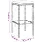 vidaXL 7-tlg. Gartenbar-Set mit Kissen Grau Poly Rattan vidaXL 7-tlg. Gartenbar-Set mit Kissen Grau Poly Rattan
