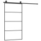 vidaXL Schiebetür mit Beschlag 102,5x205 cm ESG-Glas & Aluminium vidaXL Schiebetür mit Beschlag 102,5x205 cm ESG-Glas & Aluminium