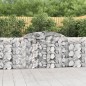 vidaXL Gabionen mit Hochbogen 13 Stk 300x30x100/120cm Verzinktes Eisen vidaXL Gabionen mit Hochbogen 13 Stk 300x30x100/120cm Verzinktes Eisen