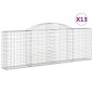 vidaXL Gabionen mit Hochbogen 13 Stk 300x30x100/120cm Verzinktes Eisen vidaXL Gabionen mit Hochbogen 13 Stk 300x30x100/120cm Verzinktes Eisen