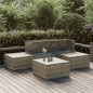 vidaXL 5-tlg. Garten-Lounge-Set mit Kissen Grau Poly Rattan vidaXL 5-tlg. Garten-Lounge-Set mit Kissen Grau Poly Rattan
