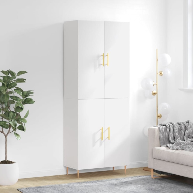 vidaXL Highboard Weiß 69,5x34x180 cm Holzwerkstoff vidaXL Highboard Weiß 69,5x34x180 cm Holzwerkstoff