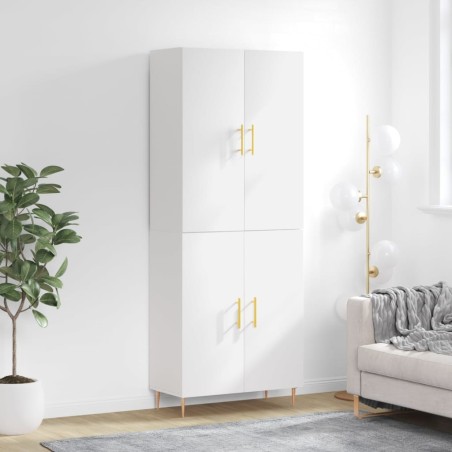 vidaXL Highboard Weiß 69,5x34x180 cm Holzwerkstoff