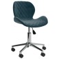 Esszimmerstühle 2 Stk. Drehbar Blau Samt Esszimmerstühle 2 Stk. Drehbar Blau Samt