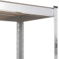 vidaXL Regale mit 4 Böden 3 Stk. Silbern Stahl & Holzwerkstoff vidaXL Regale mit 4 Böden 3 Stk. Silbern Stahl & Holzwerkstoff