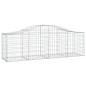 vidaXL Gabionen mit Hochbogen 13 Stk. 200x50x60/80 cm Verzinktes Eisen vidaXL Gabionen mit Hochbogen 13 Stk. 200x50x60/80 cm Verzinktes Eisen